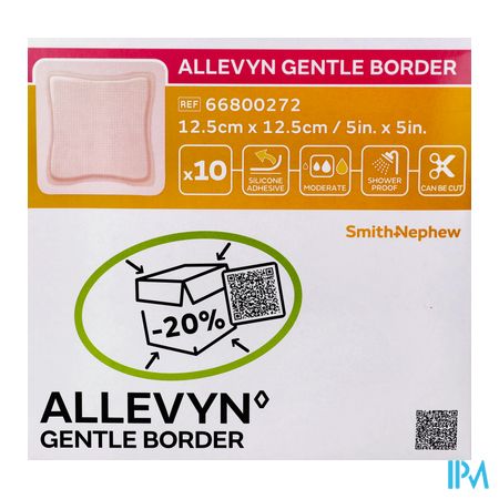 Allevyn Gentle Border Ster 12,5x12,5cm 10 66800272 3