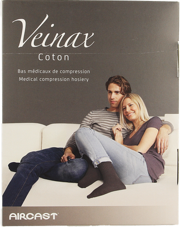Veinax Kous Katoen Man 2 Lang Donkerblauw Maat 3 3