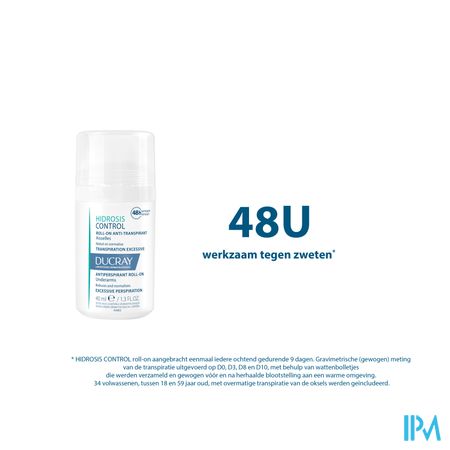 Ducray Hidrosis Control Roll-on 40ml Nf 7