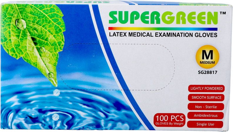 Pharmex Supergreen Latex M Gepoederd 100 1
