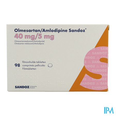 Olmesartan Amlodipine Sandoz 40/ 5mg Film.tabl 98 1