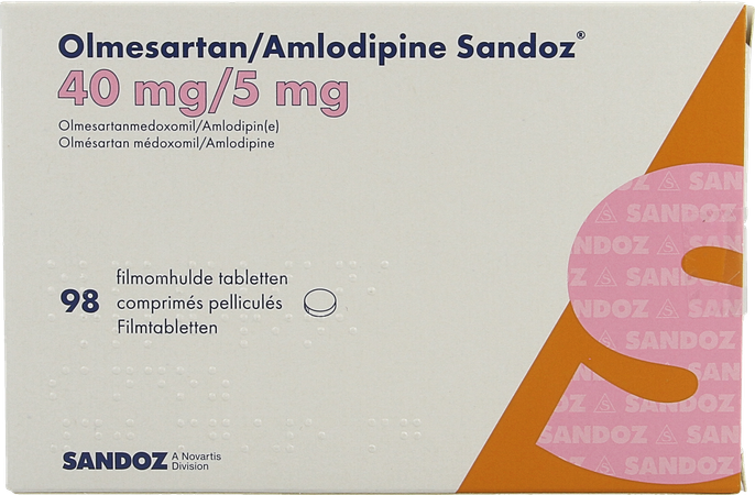 Olmesartan Amlodipine Sandoz 40/ 5mg Film.tabl 98 1