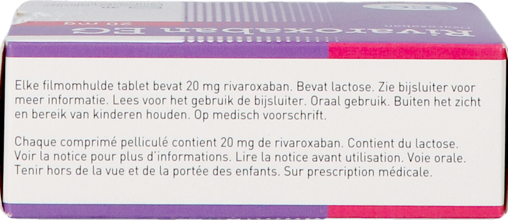 Rivaroxaban EG 20Mg Filmomh Tabl 30 4