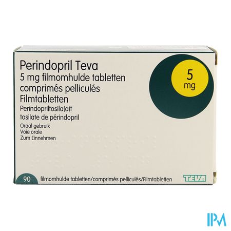 Perindopril Teva 5,0mg Comp Pell 90 X 5,0mg 1