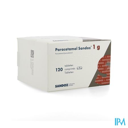 Paracetamol 1g Sandoz Tabl 120