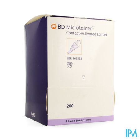 Bd Microtainer Contact Activated Lancet 200 366592