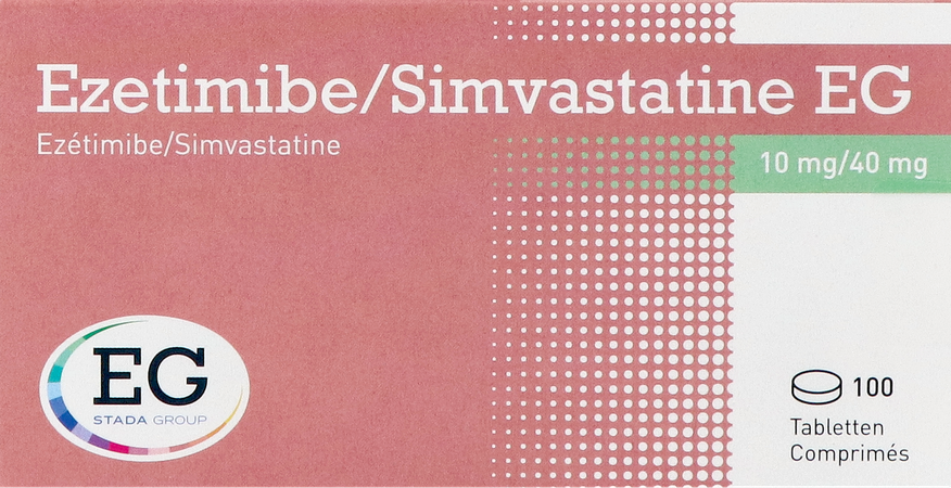 Ezetimibe Simvastatine EG 10Mg/40Mg Tabl 100 Blist 1
