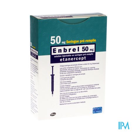 Enbrel 50mg Sol Inj Seringue Preremplie 4 X 1ml 1