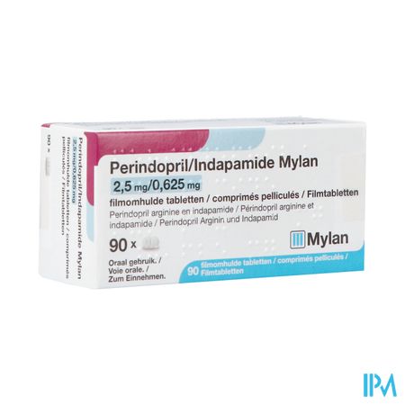 Perindopril/indapamid.viatris 2,5mg/0,625mg Tabl90