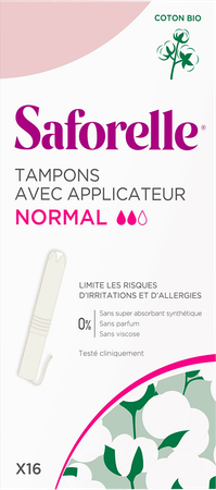 Saforelle Tampons Inbrenghuls Normaal 16 2