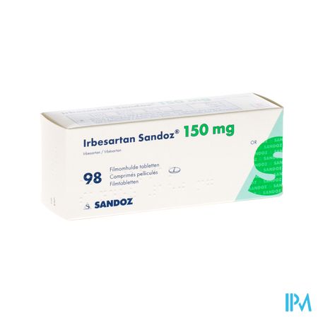 Irbesartan Sandoz 150mg Comp Pell 98 X 150mg