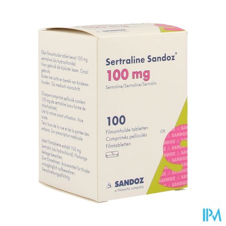 Sertraline Sandoz Comp 100 X 100mg Imv