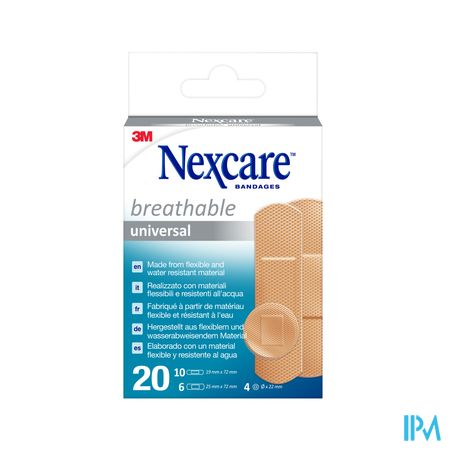 Nexcare 3m Breathabl.univer. Ass. Strips20 N0320as