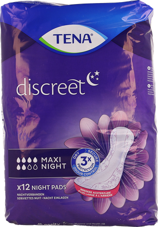 Tena Discreet Maxi Night 12 1
