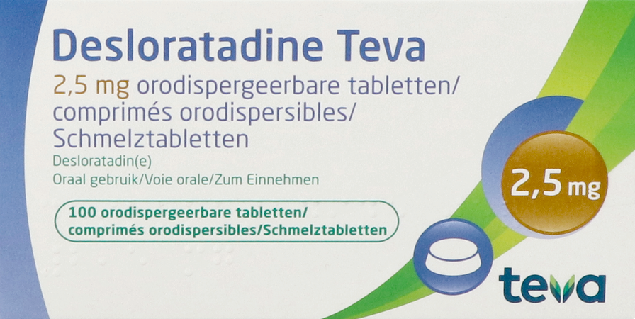 Desloratadine Teva 2,5mg Orodisp Comp 100 X 2,5mg 1