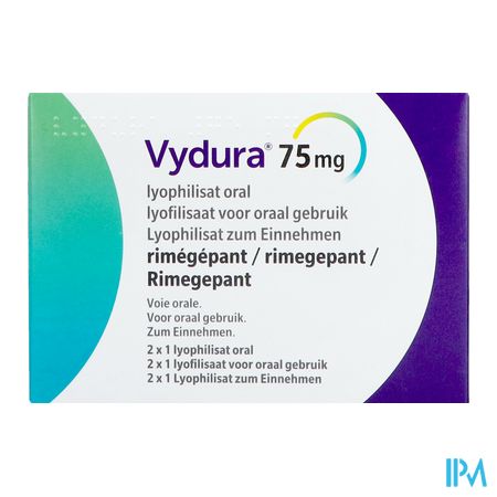 Vydura 75mg Lyophilisaat Oraal Fl 2x1 1