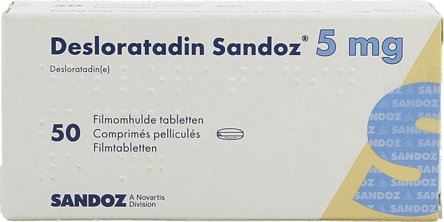 Desloratadine Sandoz 5mg Filmomh Tabl 50 X 5mg 3