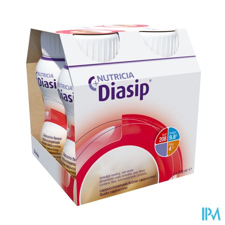 Diasip Cappuccino Fles 4x200ml Nf 2