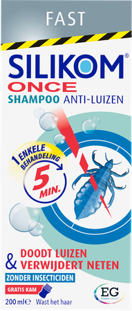 Silikom Once Shampoo A/Luizen A/Neten        200Ml 3