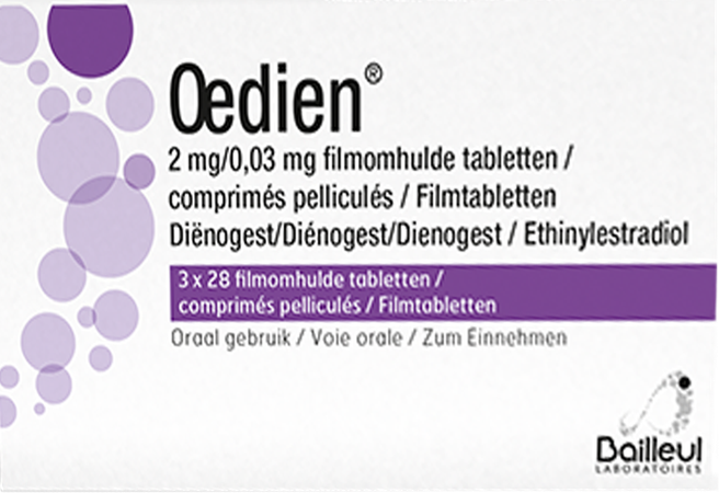 Oedien 2mg/0,03mg Filmomh Tabl 3 X 28 1