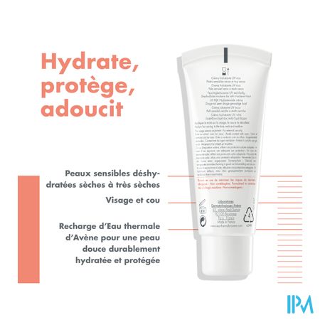 Avene Hydrance Uv Rijk Hydraterende Creme 40ml 14