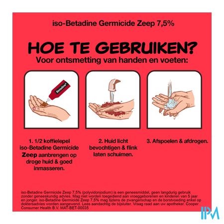 Iso Betadine Germicide Zeep 7,5% 125ml 11