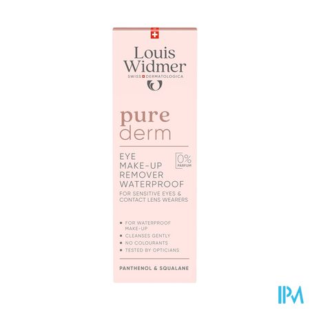 Widmer Purederm Oogmake-up Reiniging Waterproof Z Parfum 100ml