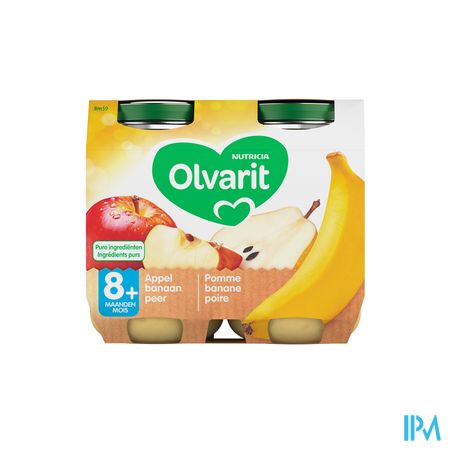 Olvarit Appel Banaan Peer 2x200g 8m59