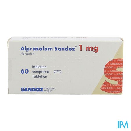 Alprazolam Sandoz 1,00mg Comp 60 X 1,00mg 2