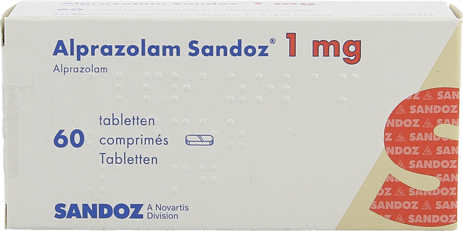 Alprazolam Sandoz 1,00mg Comp 60 X 1,00mg 2
