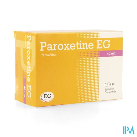 Paroxetine EG Tabl 98X40Mg