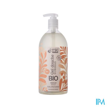Mkl Gel Douche Bio Abricot Fl Pompe 1l