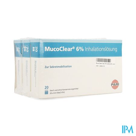 Mucoclear 6% Nacl Amp 60x4ml