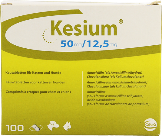 Kesium 50/12,5mg Kauwtabl Kat Hond 100 2