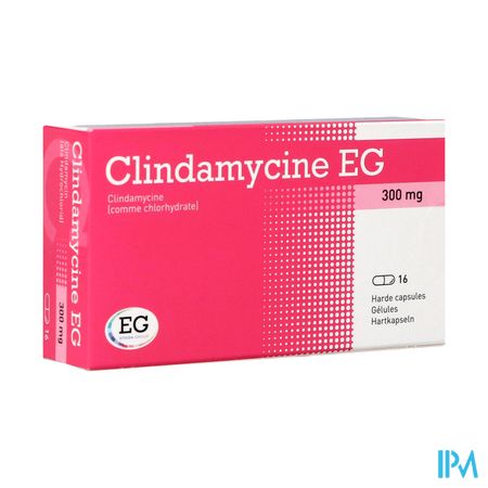 Clindamycine EG 300 Mg Harde Caps 16 X 300 Mg