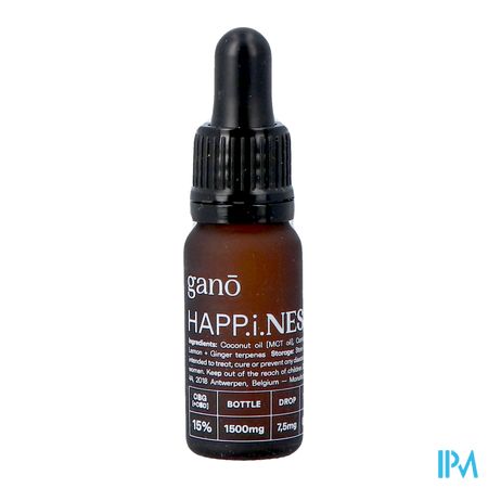 Gano Care Happiness 15% Cbg&cbd Oil 10ml 5