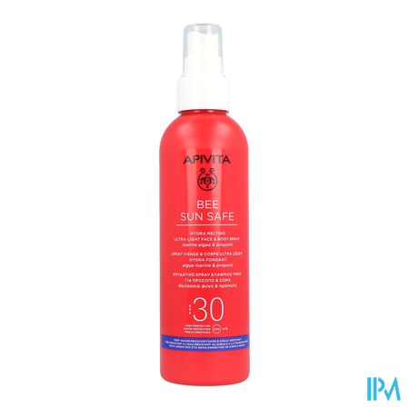 Apivita Hydra Melt.ult.light F&b Spray Spf30 200ml 3