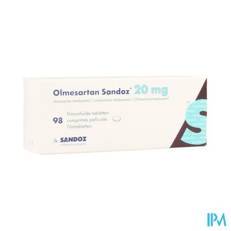 Olmesartan Sandoz 20mg Comp 98 X 20mg