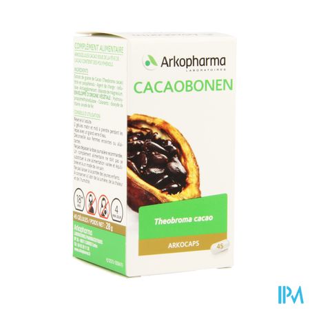 Arkocaps Cacaobonen Plantaardig 45