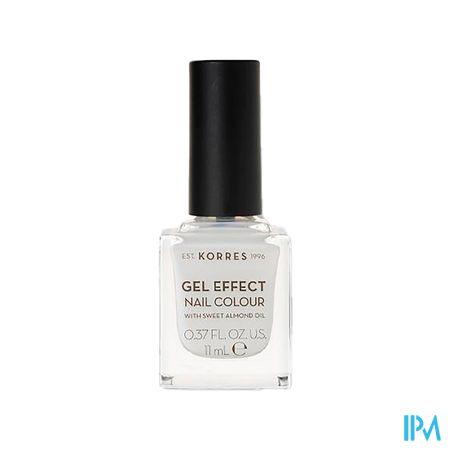 Korres Km Gel Effect Nail 02 Porcelain White 11ml