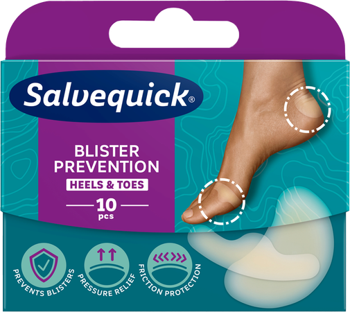 Salvequick Blister Prevention Tenen&hielen 10 1