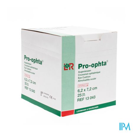 Pro-ophta Oogkussenkompres Ster 6,2x7,2cm 25 13043