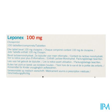 Leponex 100mg Comp 100 5