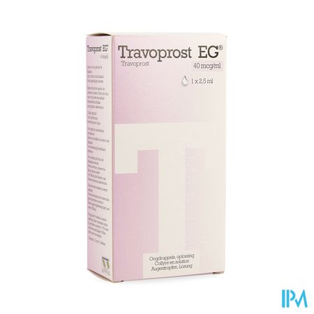 Travoprost EG 40Mcg/Ml Oogdruppels Opl Fl 1X2,5Ml