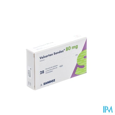 Valsartan Sandoz 80mg Filmomh Tabl 28 X 80mg 1