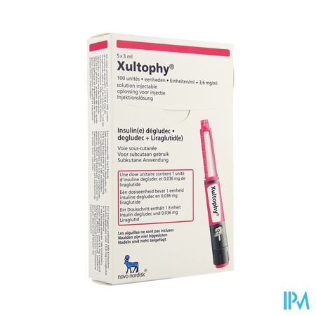 Xultophy 100u/ml+opl 3,6mg/ml Voorgev.pen 5x3ml