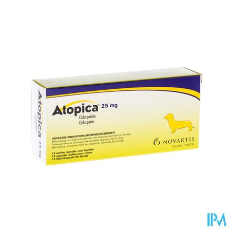 Atopica 25mg Caps 3 X 5