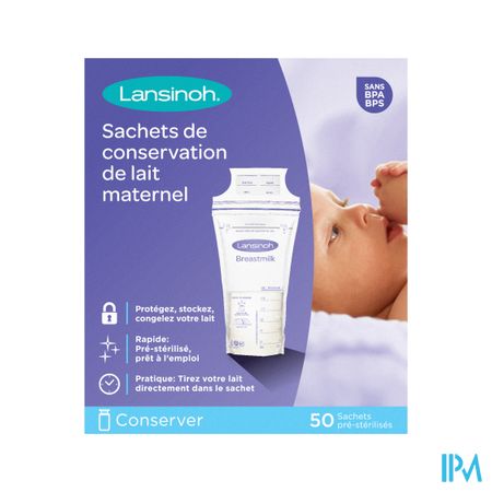 Lansinoh Sachet Conservation Lait Maternel50 40056