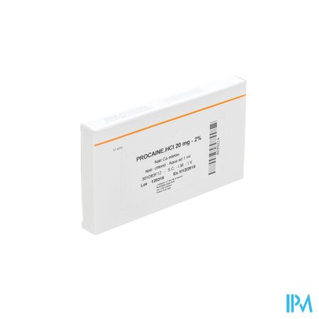 Sterop Proc Hcl 2 % 20mg 1ml 10 Amp 1