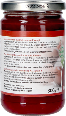 Prodia Tartinade 4 Fruits+maltit.300g 6189 Revogan 5